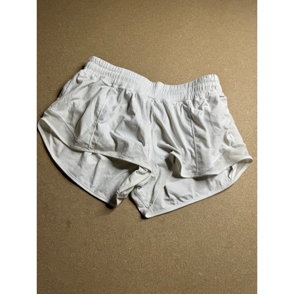 Lululemon Hotty Hot High-Rise Lined Short 4 White Running Training Size 6 Reg - Picture 6 of 6